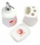 Jogo Para Banheiro De Porcelana 3 Peças - Náutico